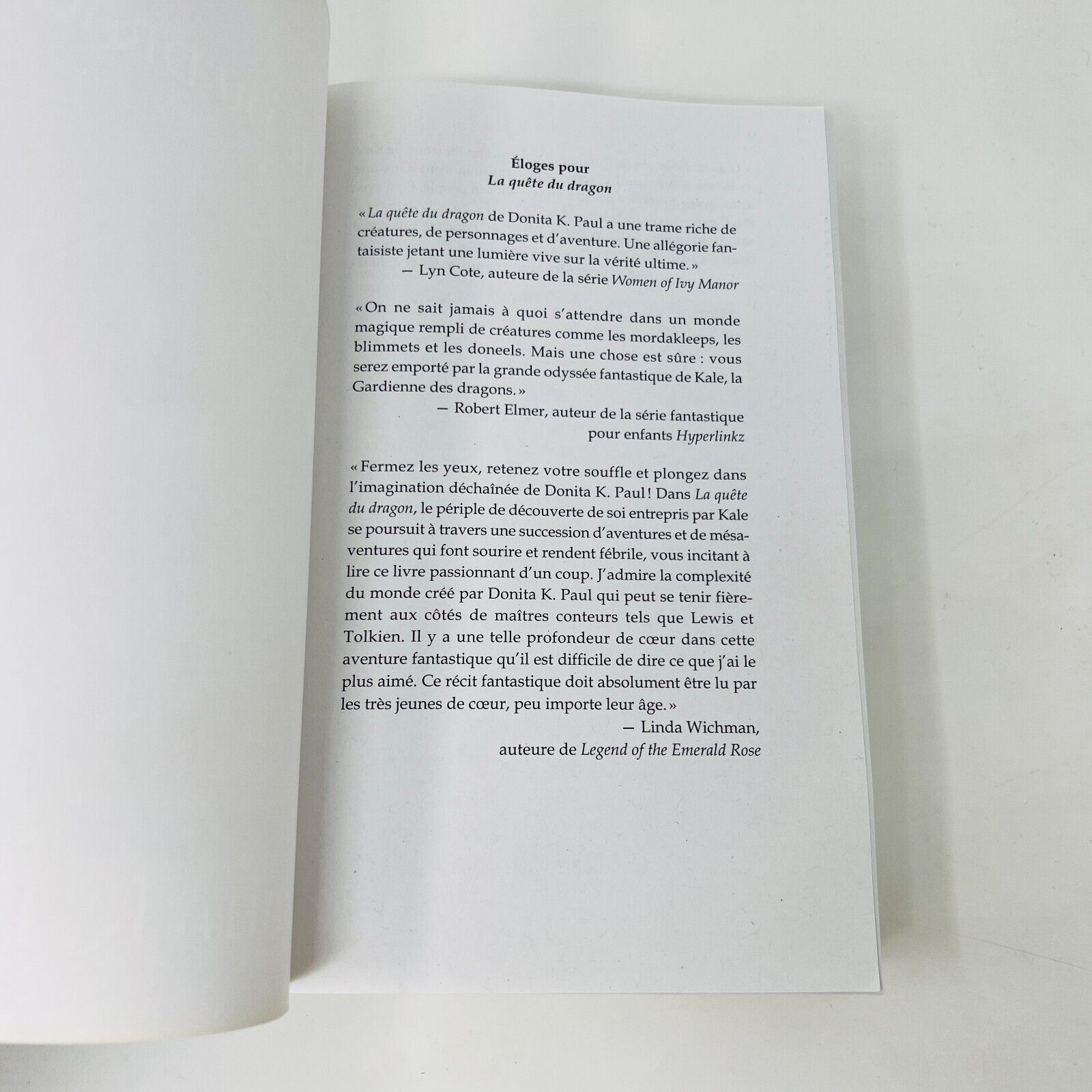 Les Chroniques de la Gardienne des Dragons #1-2 de Donita K. Paul Sortilèges Lot