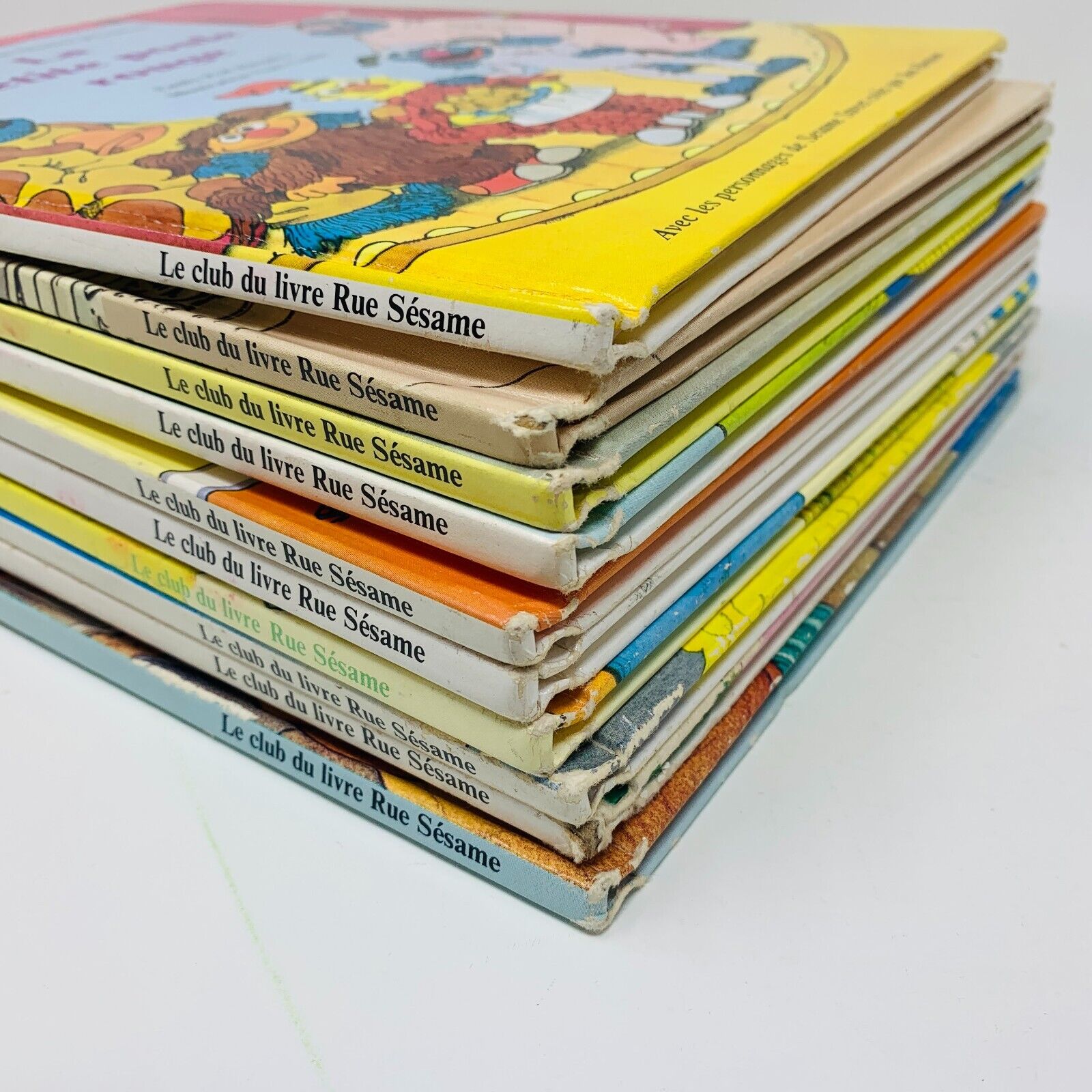 10x Club du Livre Rue Sesame Street Enfants Français French Children Lot 1980s
