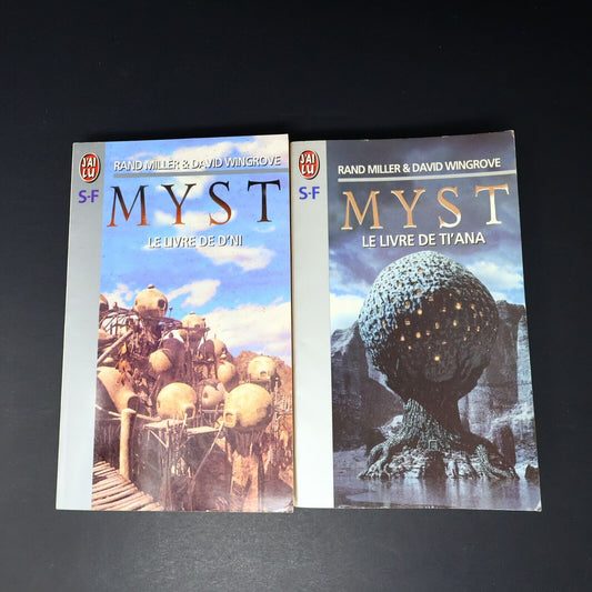 Lot 2 Livres Myst #2-3 Rand Miller J'ai Lu Livre de Ti'Ana Français French PB