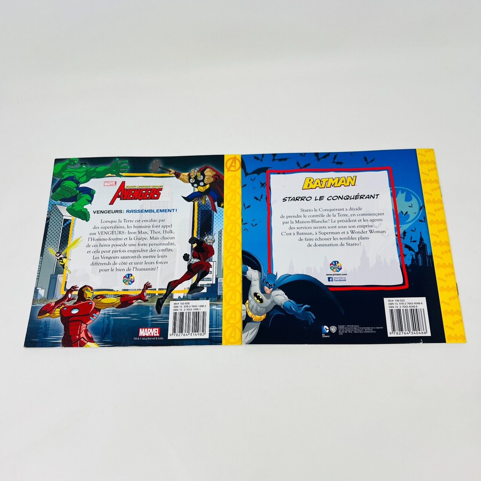 Lot de 10 Livres Phidal Jeunes Enfants Français/French Princesses/Super Héros/+