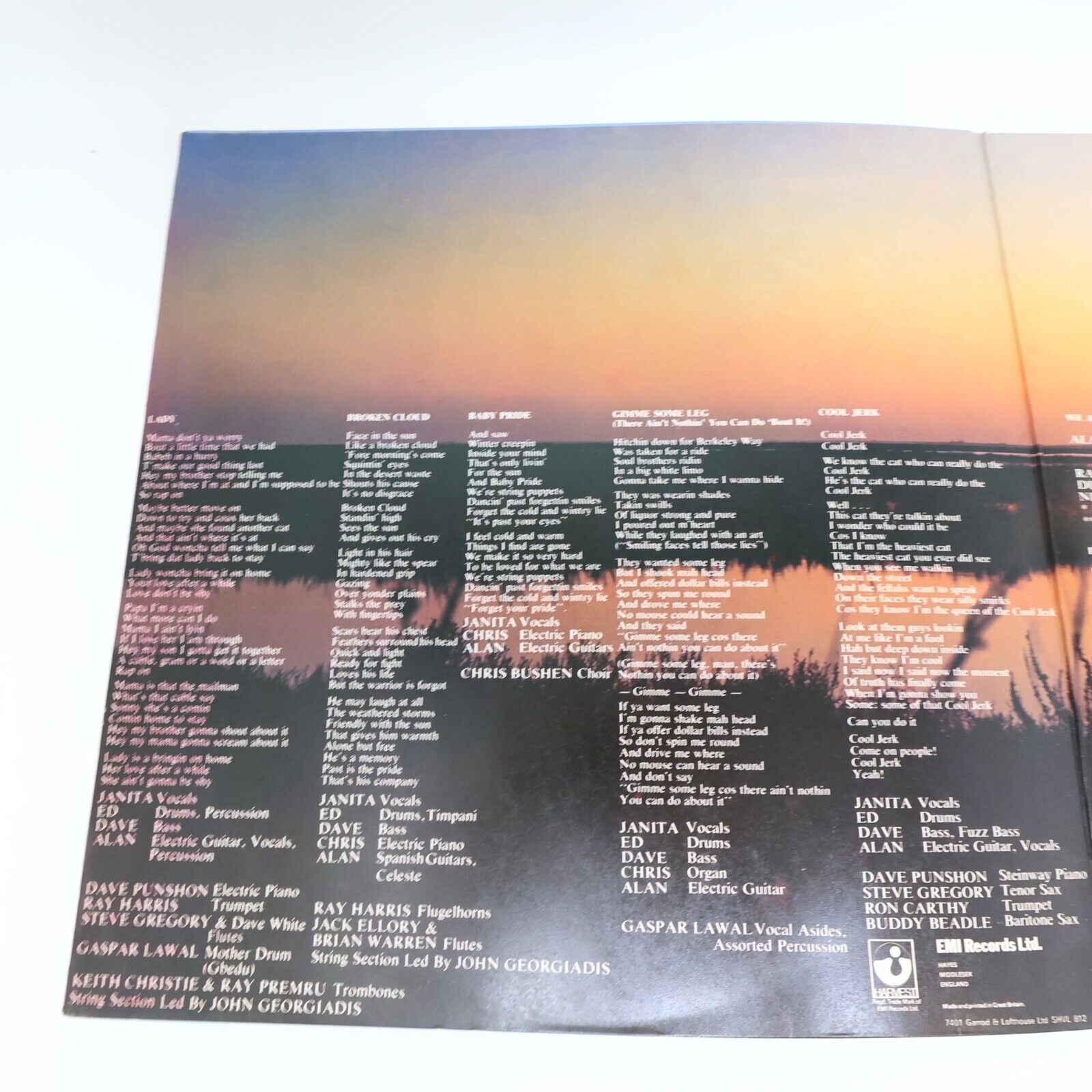 Babe Ruth Amar Caballero LP Record Vinyl 1974 SHVL 812 UK Stereo EMI Rock 1970s