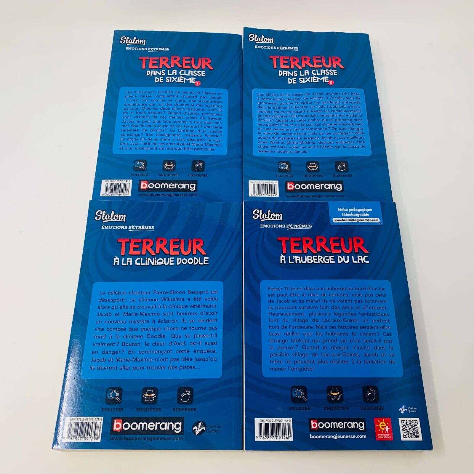 Lot de 13 Livres Slalom Policier/Enquête/Suspense/4Z Enfants 9-12 ans Français