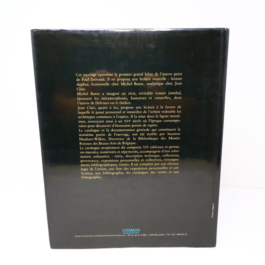 1975 Delvaux Catalogue de l'Oeuvre Peint de Michel Butor Hardcover HC Cosmos Art