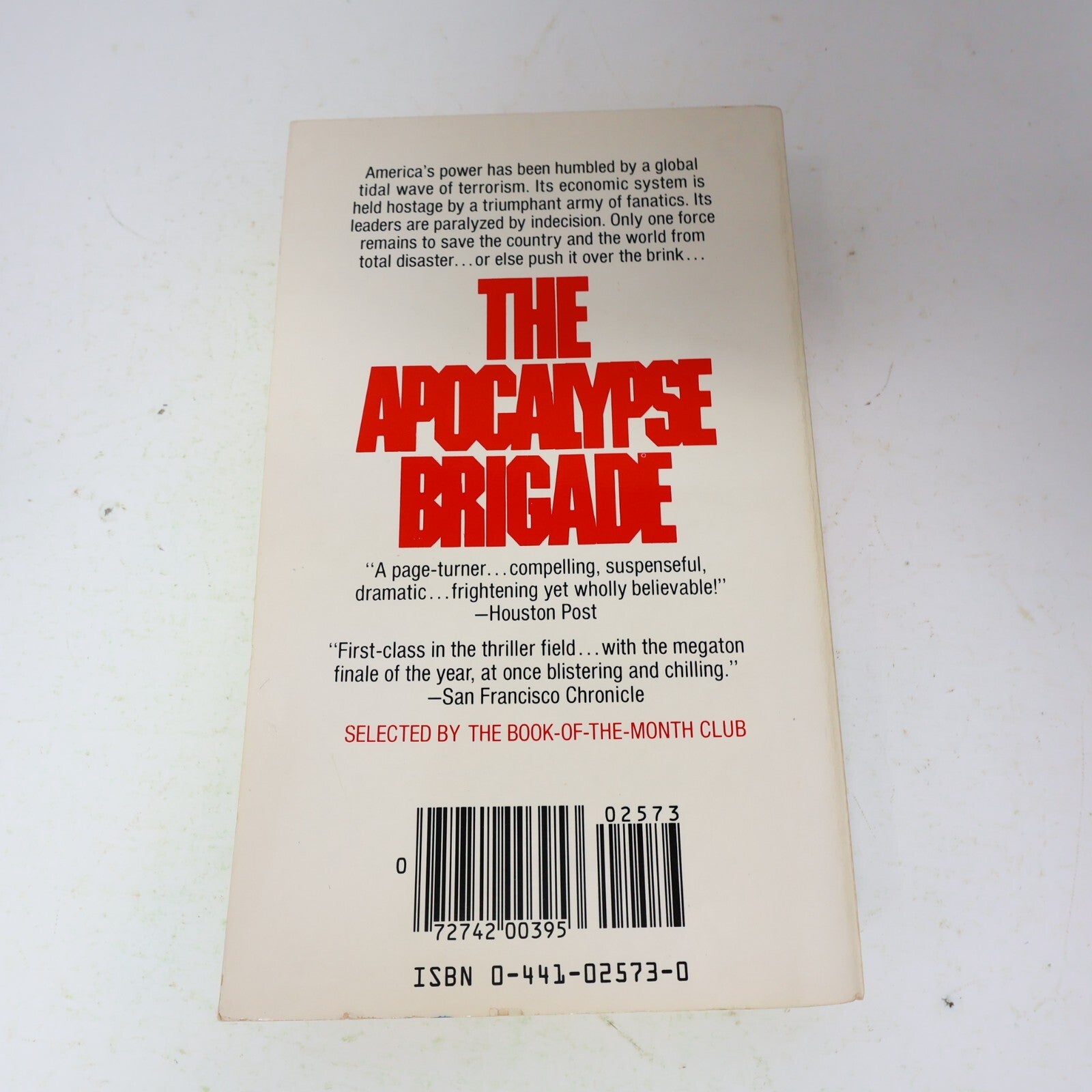 1983 The Apocalypse Brigade Alfred Copel Charter Thriller Paperback Book 80s PB