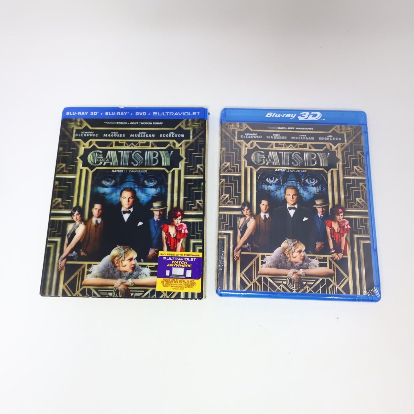 The Great Gatsby Blu-ray 3D/DVD 2013 NTSC 16:9 Factory Sealed Leonardo DiCaprio