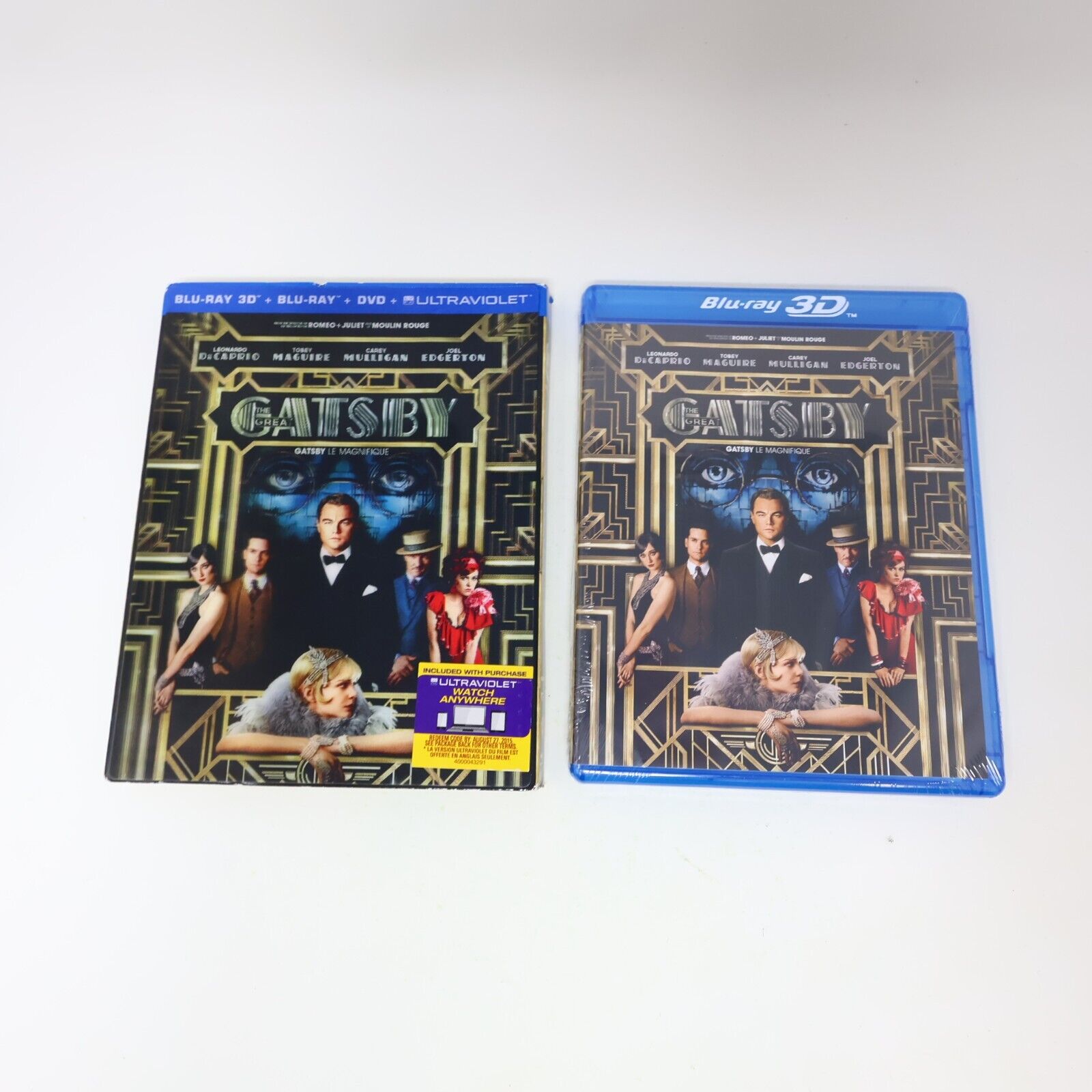 The Great Gatsby Blu-ray 3D/DVD 2013 NTSC 16:9 Factory Sealed Leonardo DiCaprio