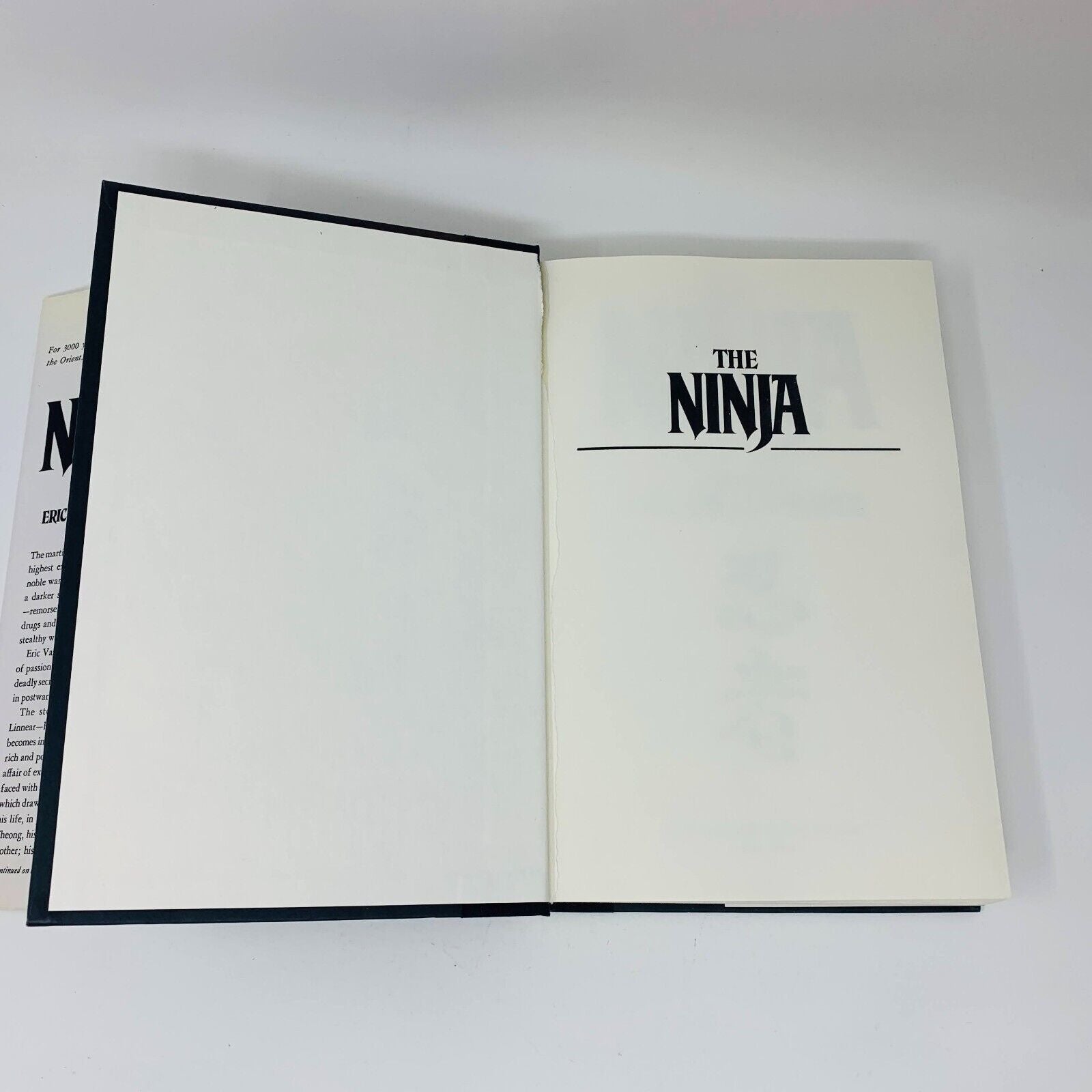 1980 The Ninja by Eric Van Lustbader Hardcover DJ Evans 1st Edition / Print Book