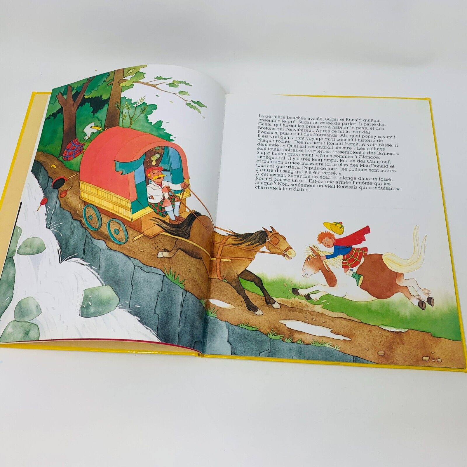 2x Caran D'Ache Mon Ami le Poney/Palais Sucré du Bonheur Lot Livres Enfants 80s