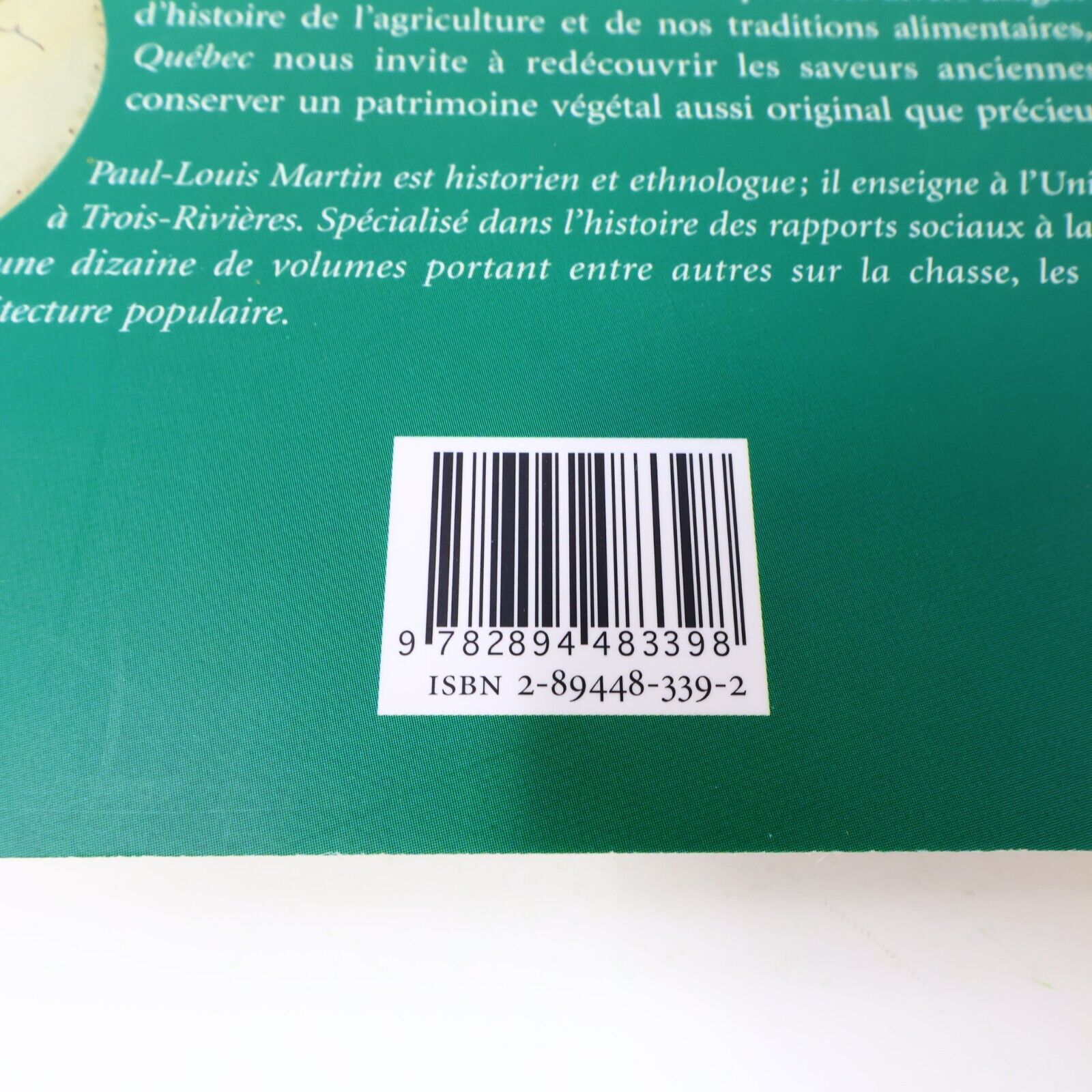 2002 Les Fruits du Québec Histoire et Traditions Signé Paul-Louis Martin Livre