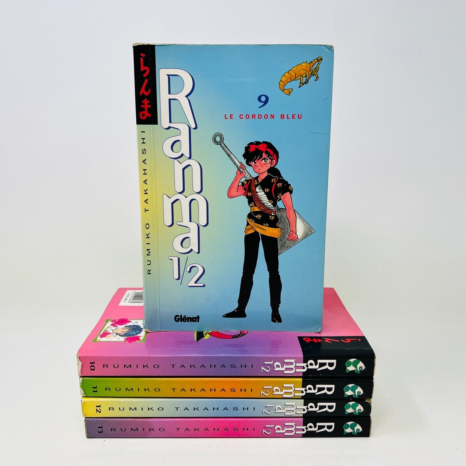 5x Mangas Ranma 1/2 #9-13 Rumiko Takahashi Glénat Français 90s Cordon Bleu Lot