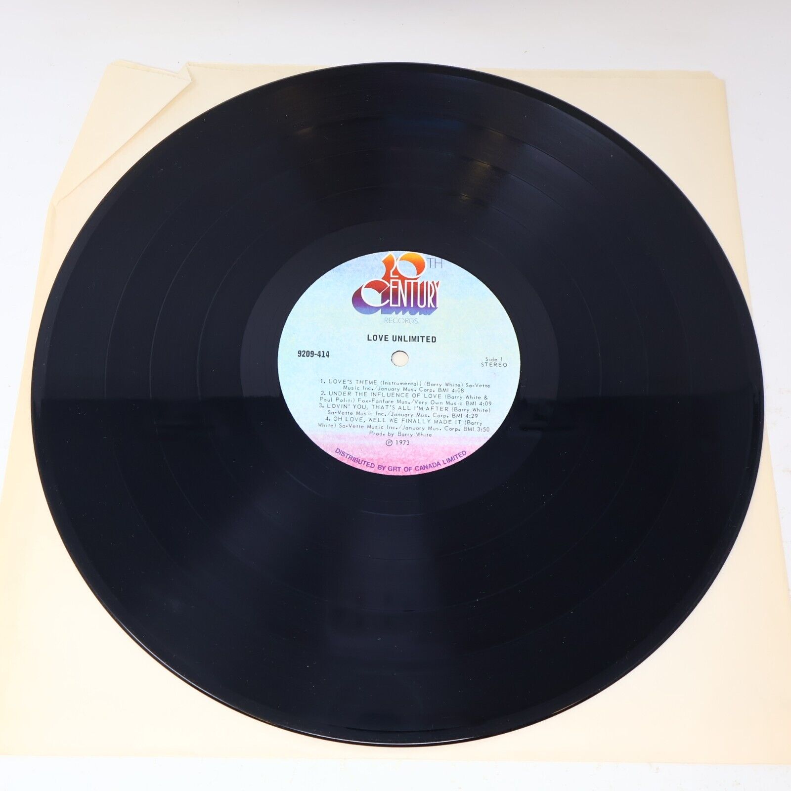 Under The Influence of Love Unlimited LP Record Vinyl 9209-414 Canada 1973 Disco
