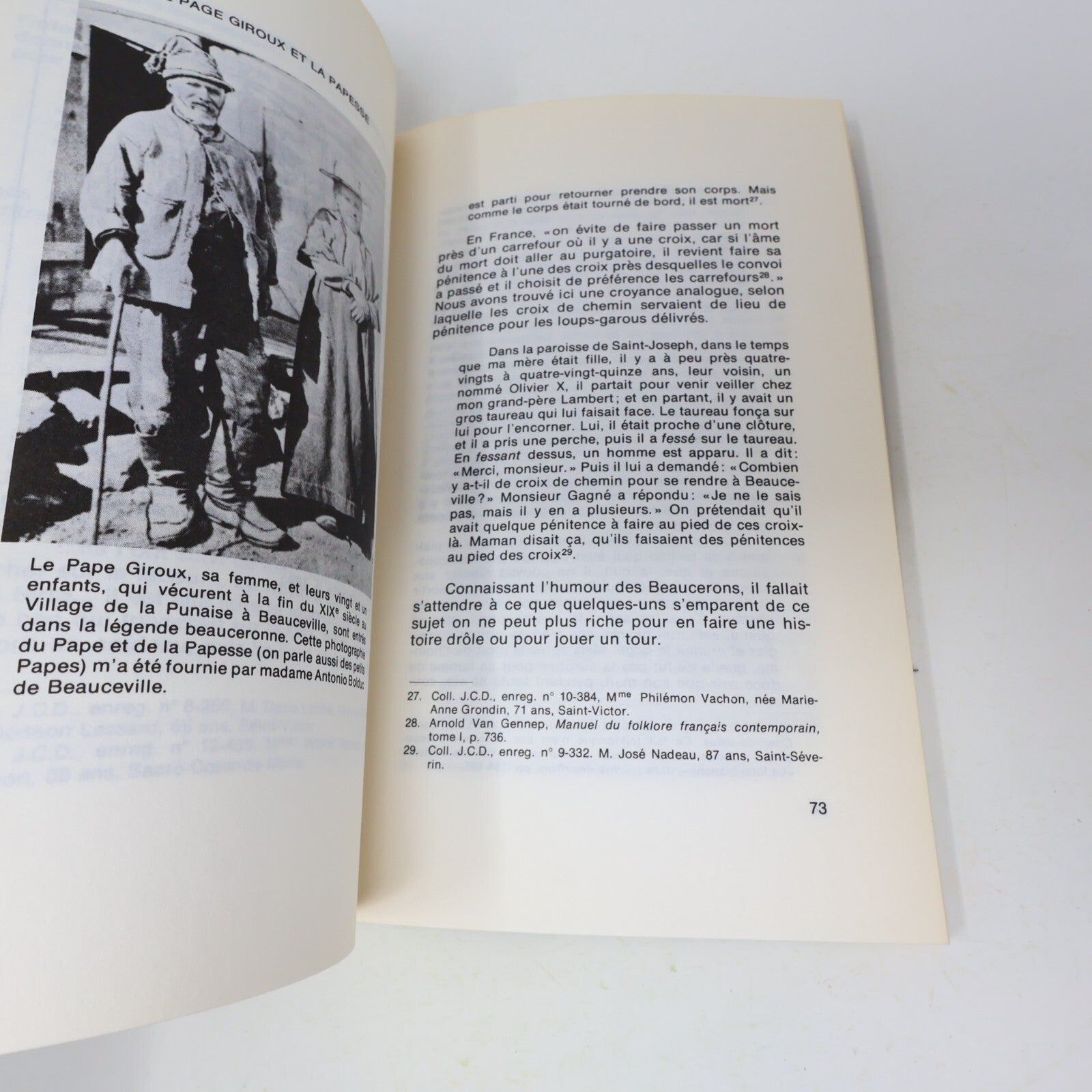 1978 Le Légendaire de la Beauce Jean-Claude Dupont Leméac Folklore Québec Livre