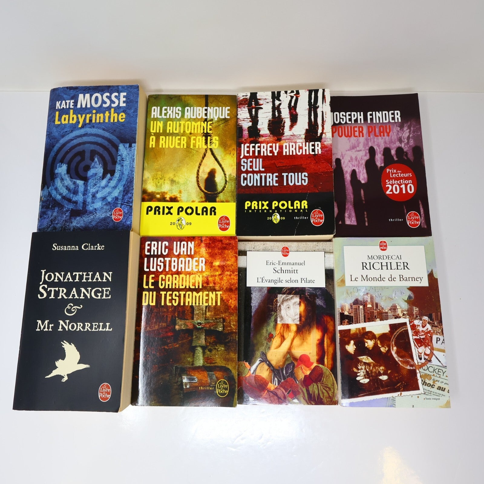 Crime et Mystère Policier Thriller Lot 8 Livres Poche Clarke/Mosse/Finder French