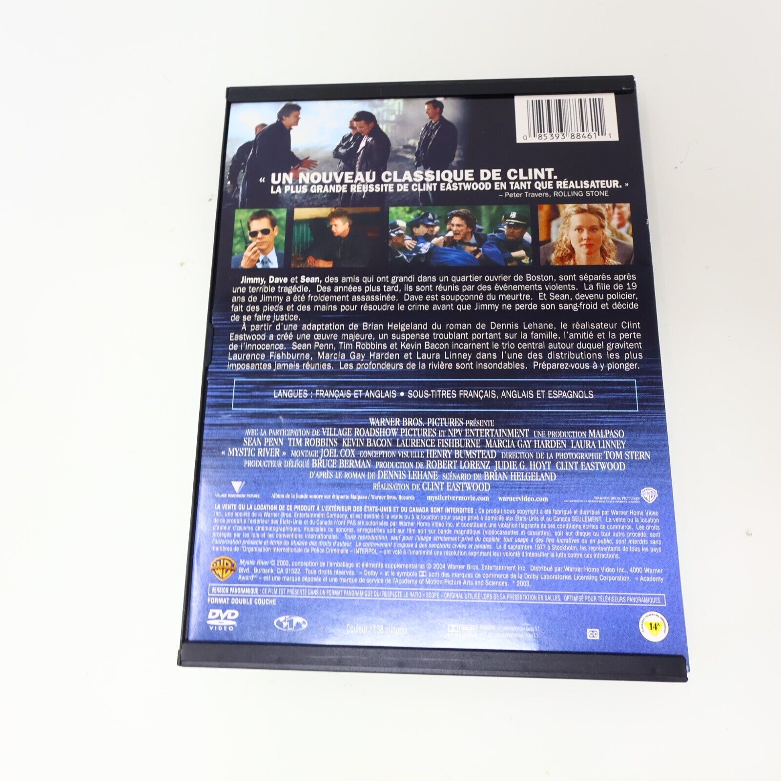 Mystic River Version Française DVD Sean Penn Tim Robbins Kevin Bacon Testé NTSC