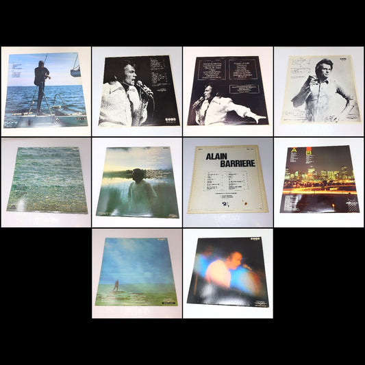 Alain Barriere Lot 10 Disques LP Record Sérénade et Tragédie/Amoco/Seduction