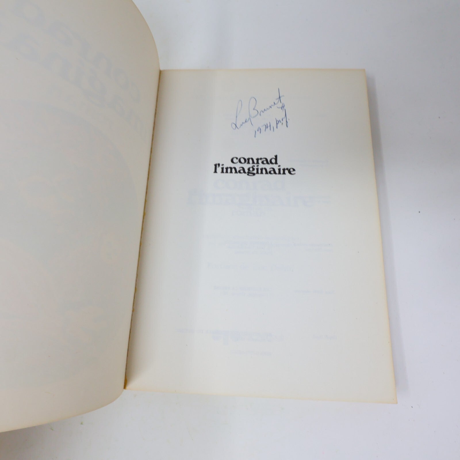 1974 Conrad l'Imaginaire Eric Martel La Presse Fantasy Fantastique Québec Livre