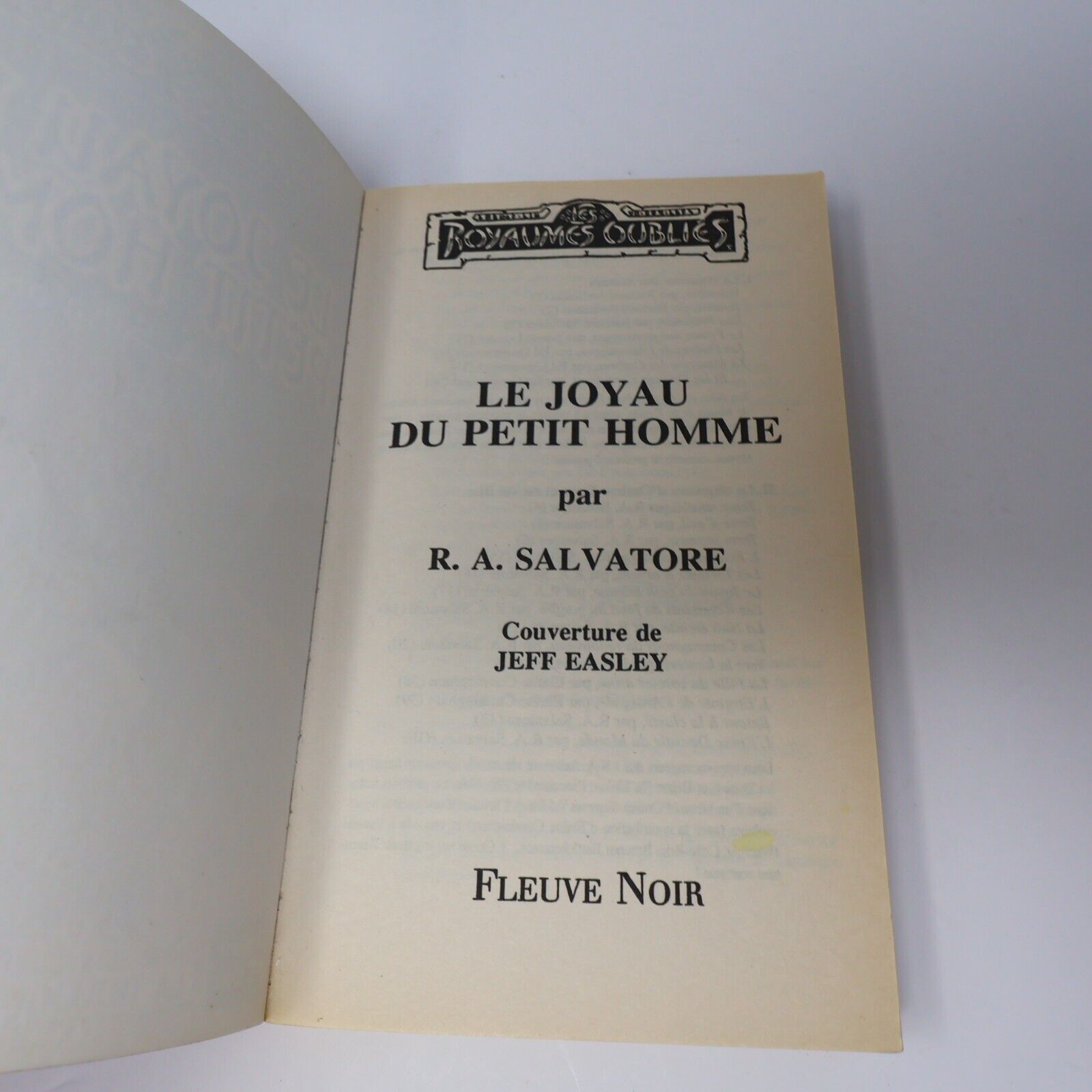 2003 Le Joyau du Petit Homme Royaumes Oubliés #17 de R.A. Salvatore Paperback PB