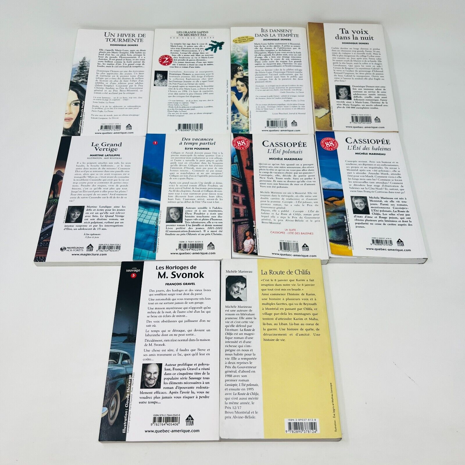 10x Titan Lot Livres pour Enfants Marie-Tempête/Ta Voix dans la Nuit/Cassiopée
