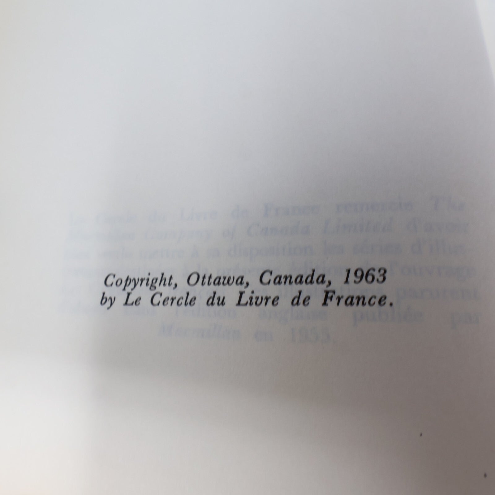 1963 Les Canadiens Français L'Encyclopédie du Canada Français #2 Mason Wade HC
