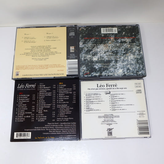 Léo Ferré Lot 4 CD Avec Le Temps/Au Théâtre Des Champs-Élysées/L'Opéra du Pauvre