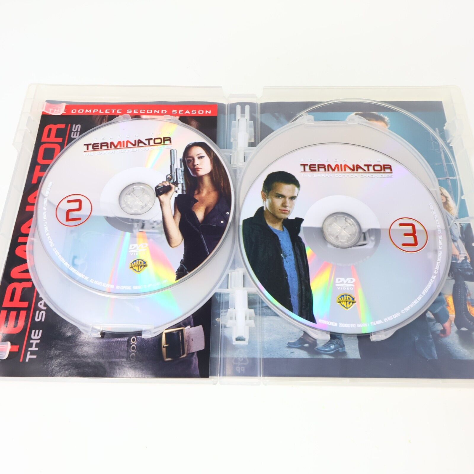 Terminator The Sarah Connor Chronicles Season 2 DVD Tested NTSC Lena Headey 16:9