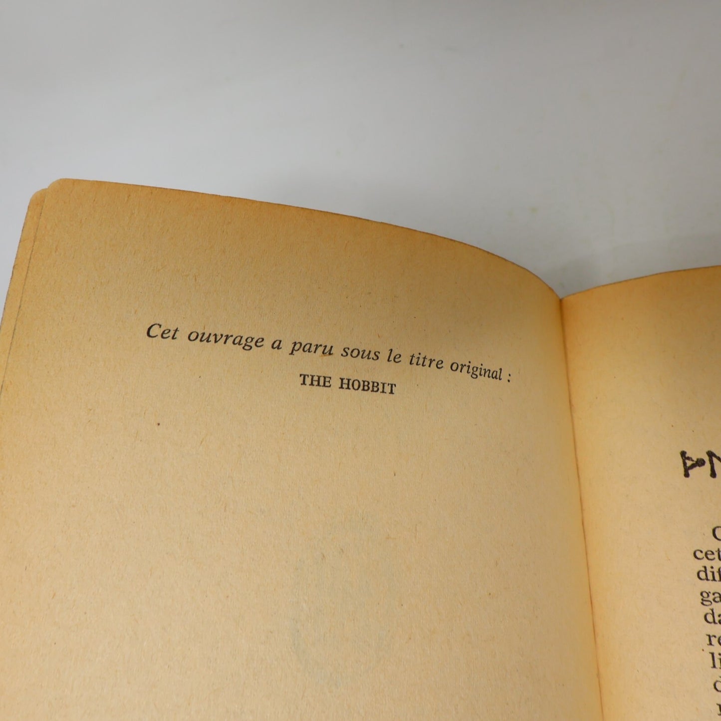1973 Bilbo le Hobbit J.R.R. Tolkien Fantasy LOTR J'ai Lu Français Livre 70s PB