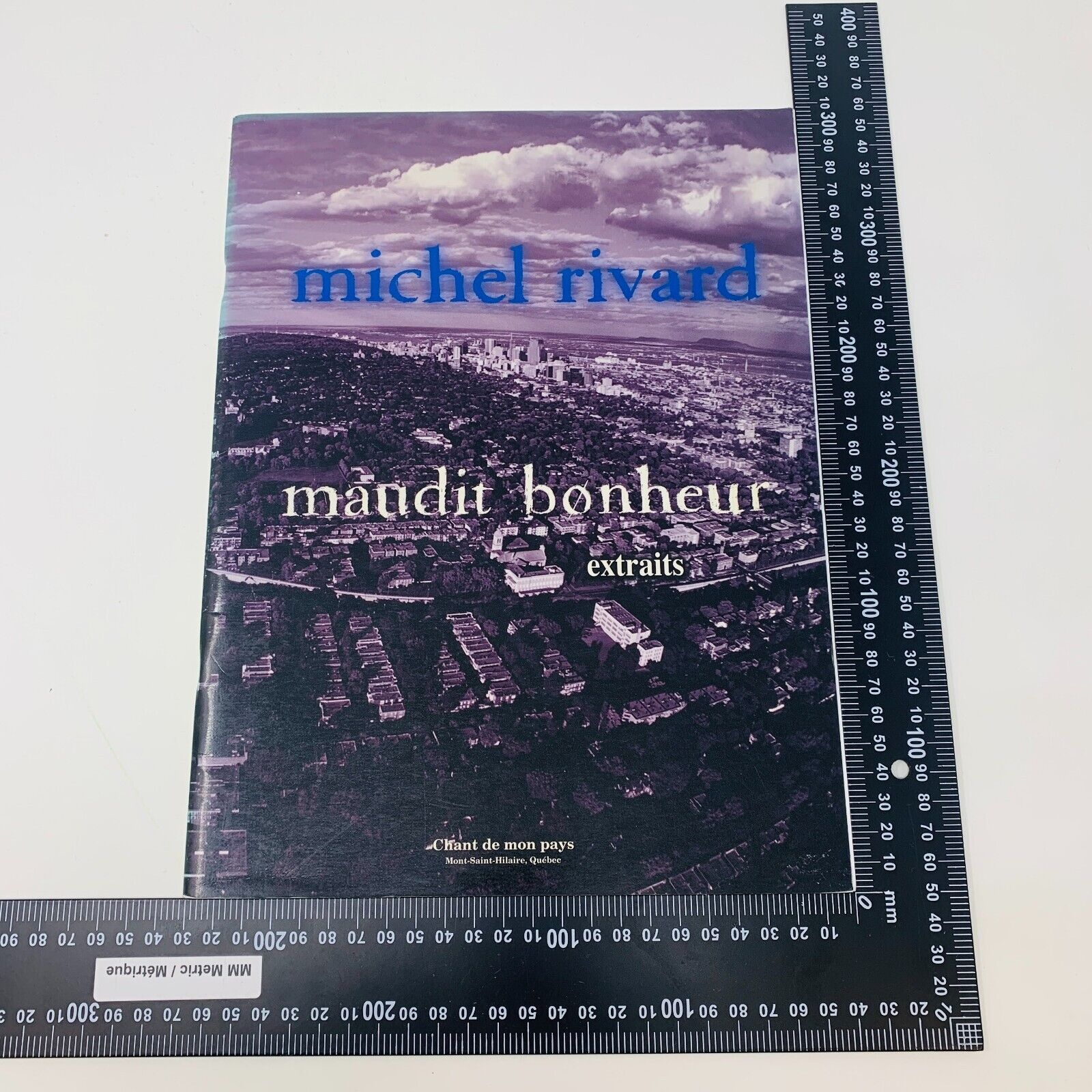 1999 Michel Rivard Maudit Bonheur Extraits Partitions Songbook Québec Français
