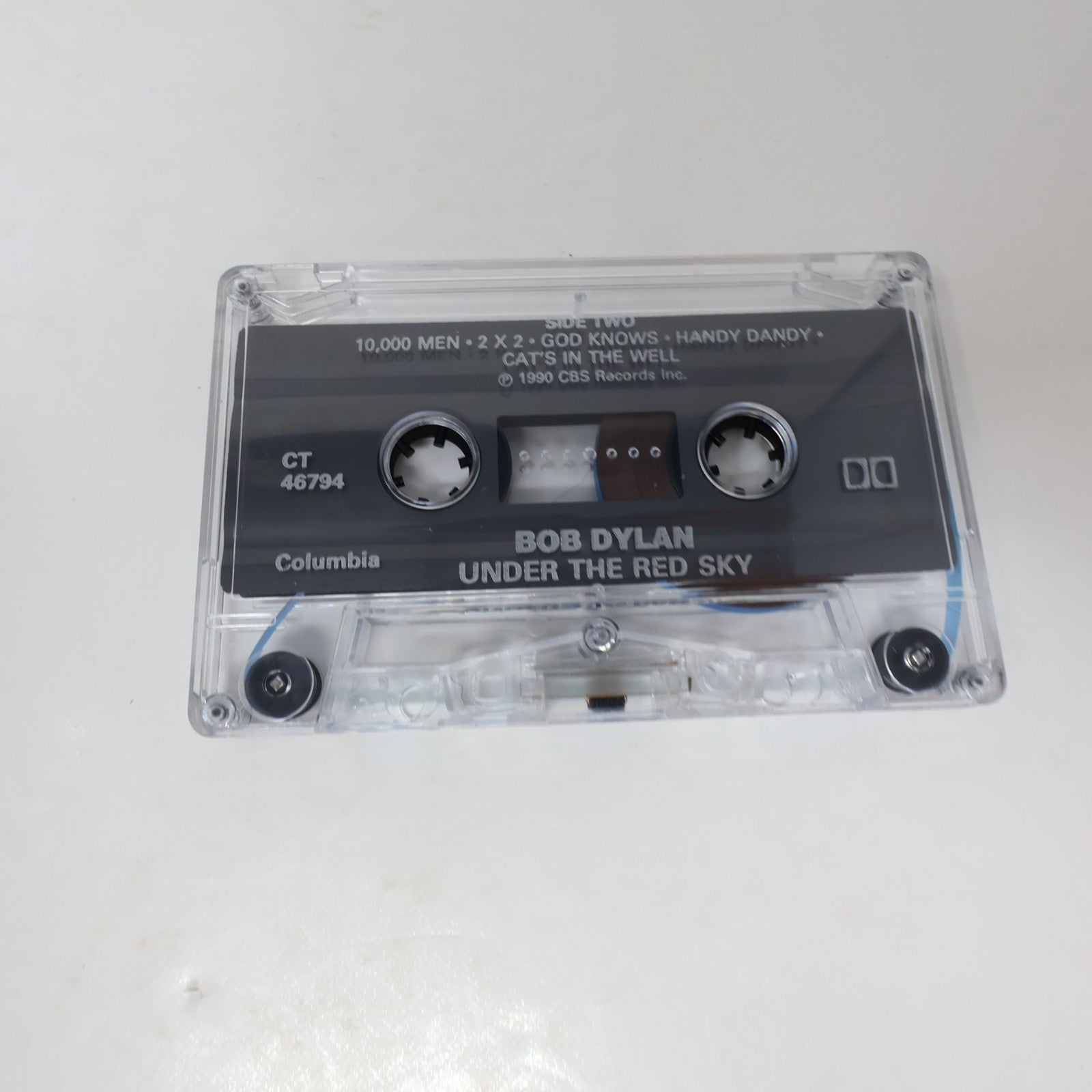 Bob Dylan 2 Cassettes Lot Under The Red Sky/Oh Mercy Columbia Born In Time/2 X 2