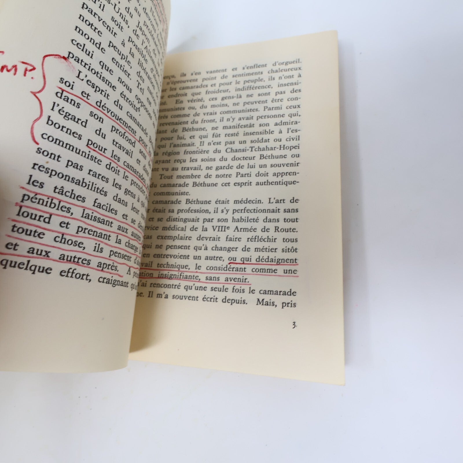 1972 Textes Choisis de Mao Tsetoung Politique Société Français Paperback Livre