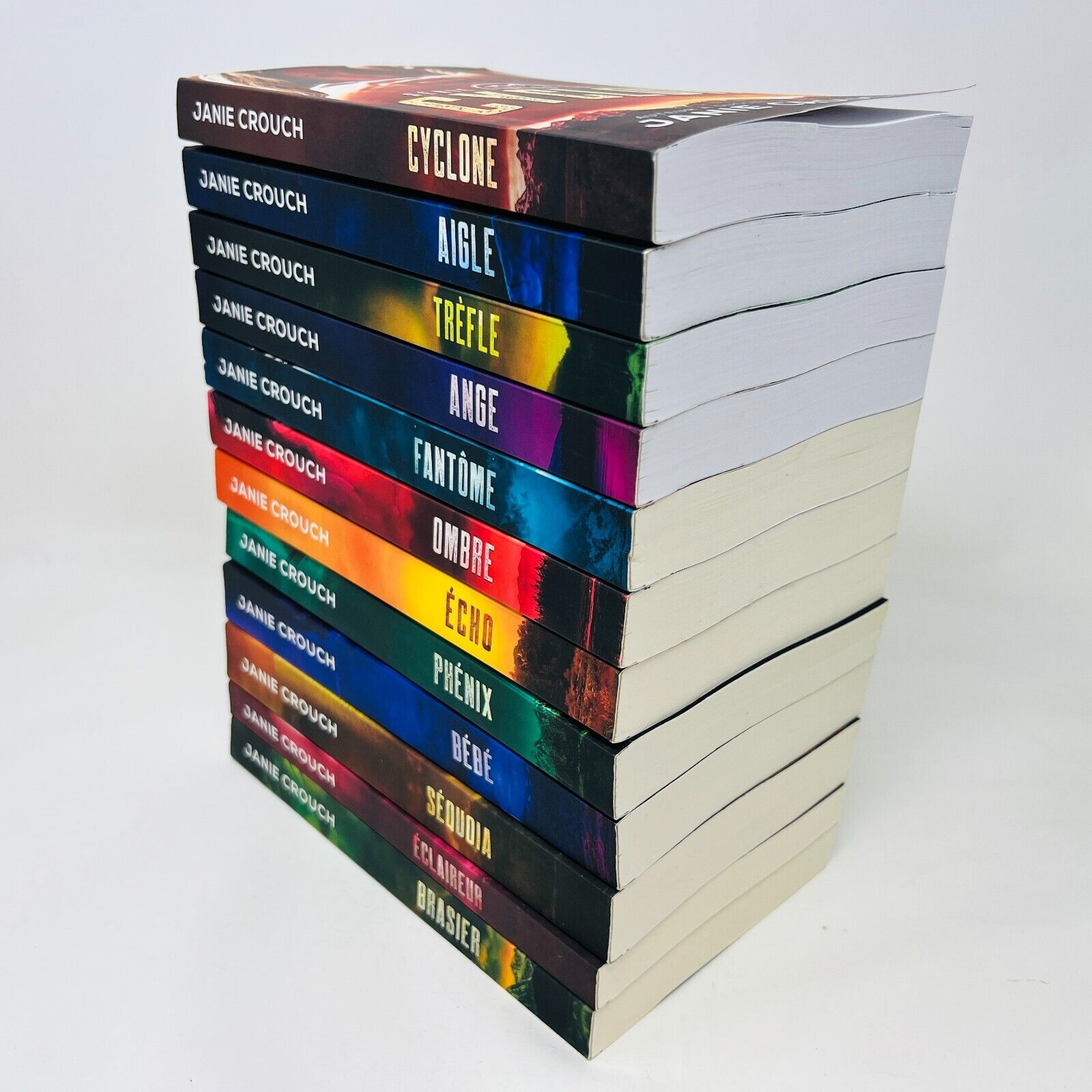 Lot de 12 Livres Linear Tactical #1-9 11-13 Janie Crouch Français/French Romance