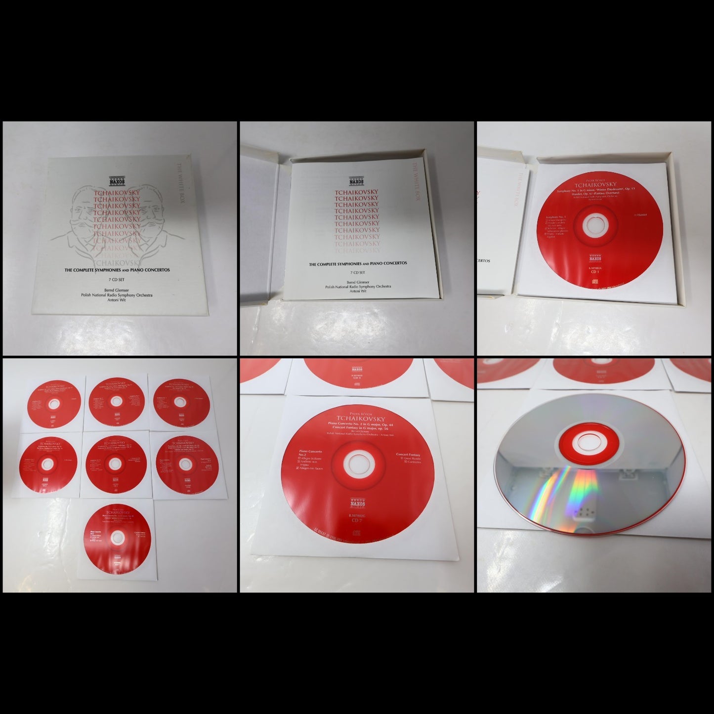Naxos The Complete Symphonies 5 Box CD Lot Rachmaninov/Dvorak/Tchaikovsky/Arnold