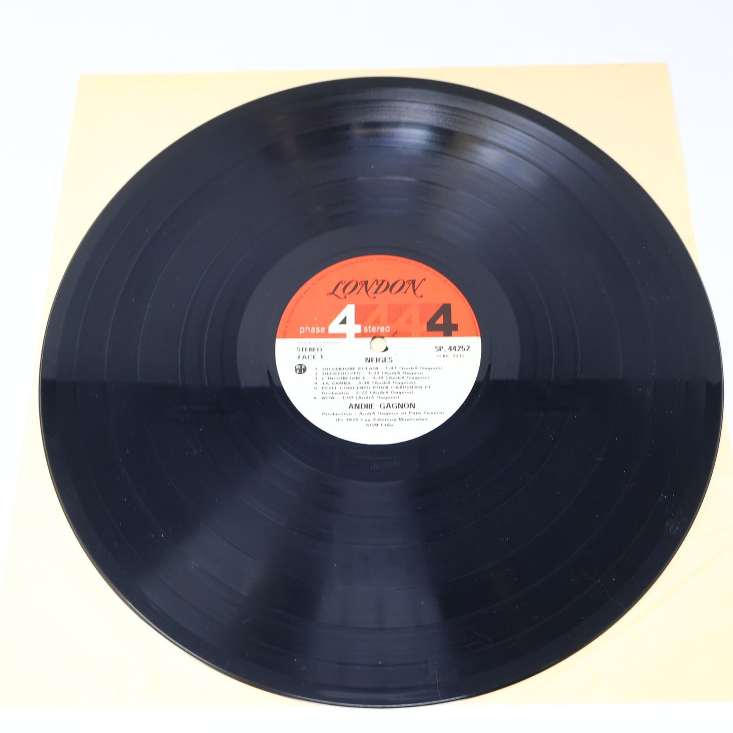 André Gagnon Lot 6 Disques Neiges/Projection/Saint-Laurent/Encore/Saga Record LP