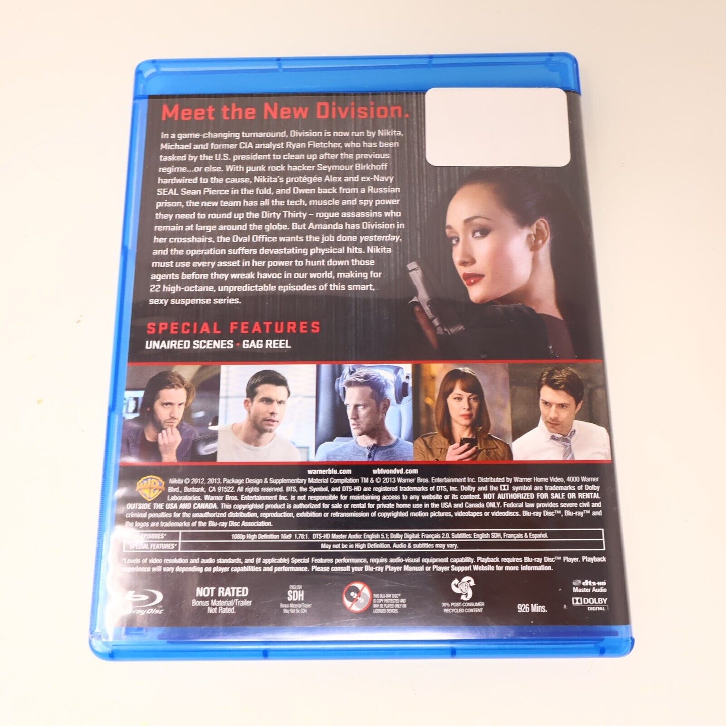 Nikita Third Season #3 Blu-Ray Looks Do Kill Tested Maggie Q/Shane West TV Serie
