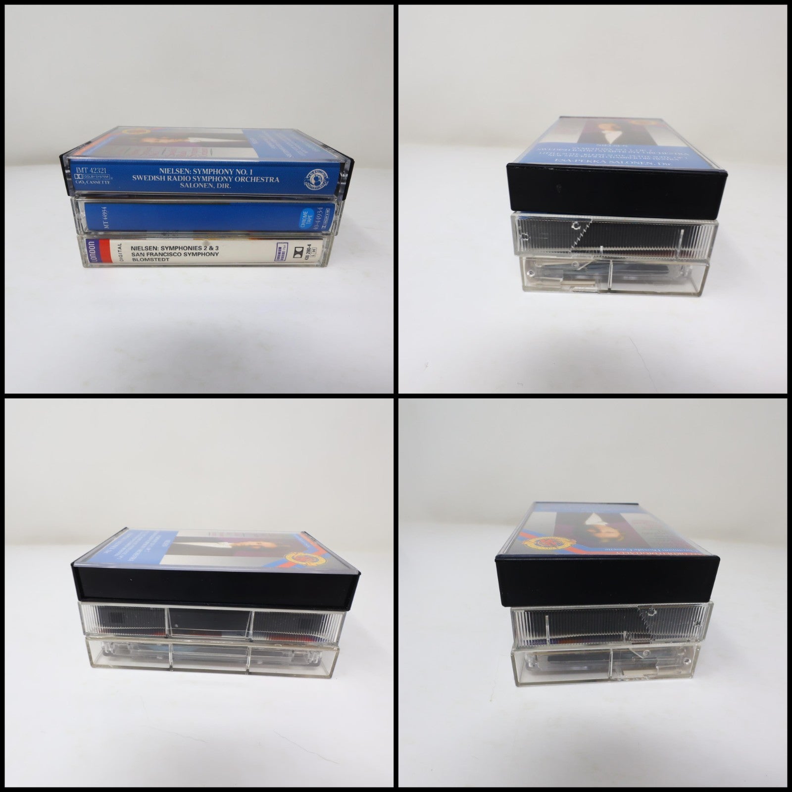 Carl Nielsen 3 Cassettes Lot Symphonies #1-3 Esa-Pekka Salonen/Herbert Blomstedt