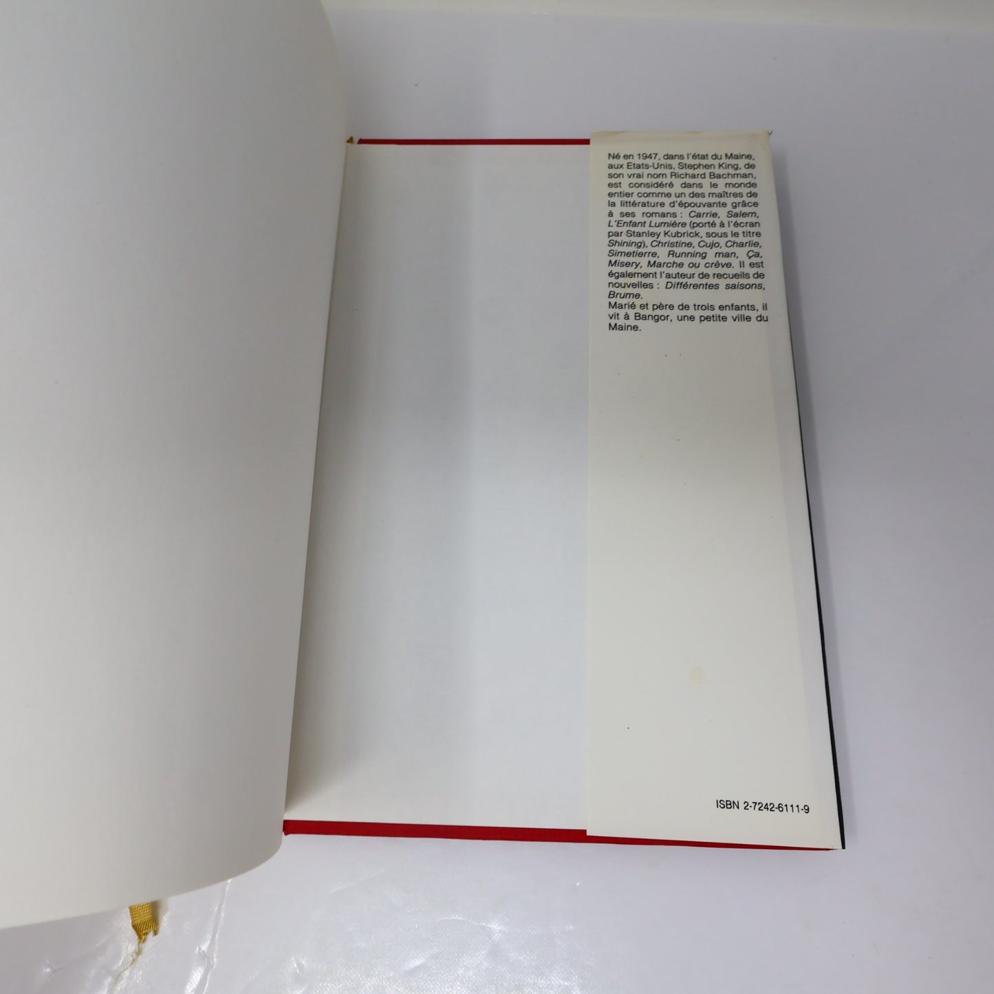Les Tommyknockers Stephen King France Loisirs 1991 HC DJ Français French Horror
