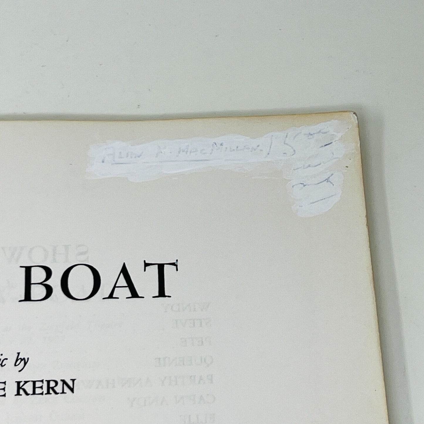 Show Boat Vocal Score Jerome Kern/Oscar Hammerstein 2nd T.B. Harms Paperback