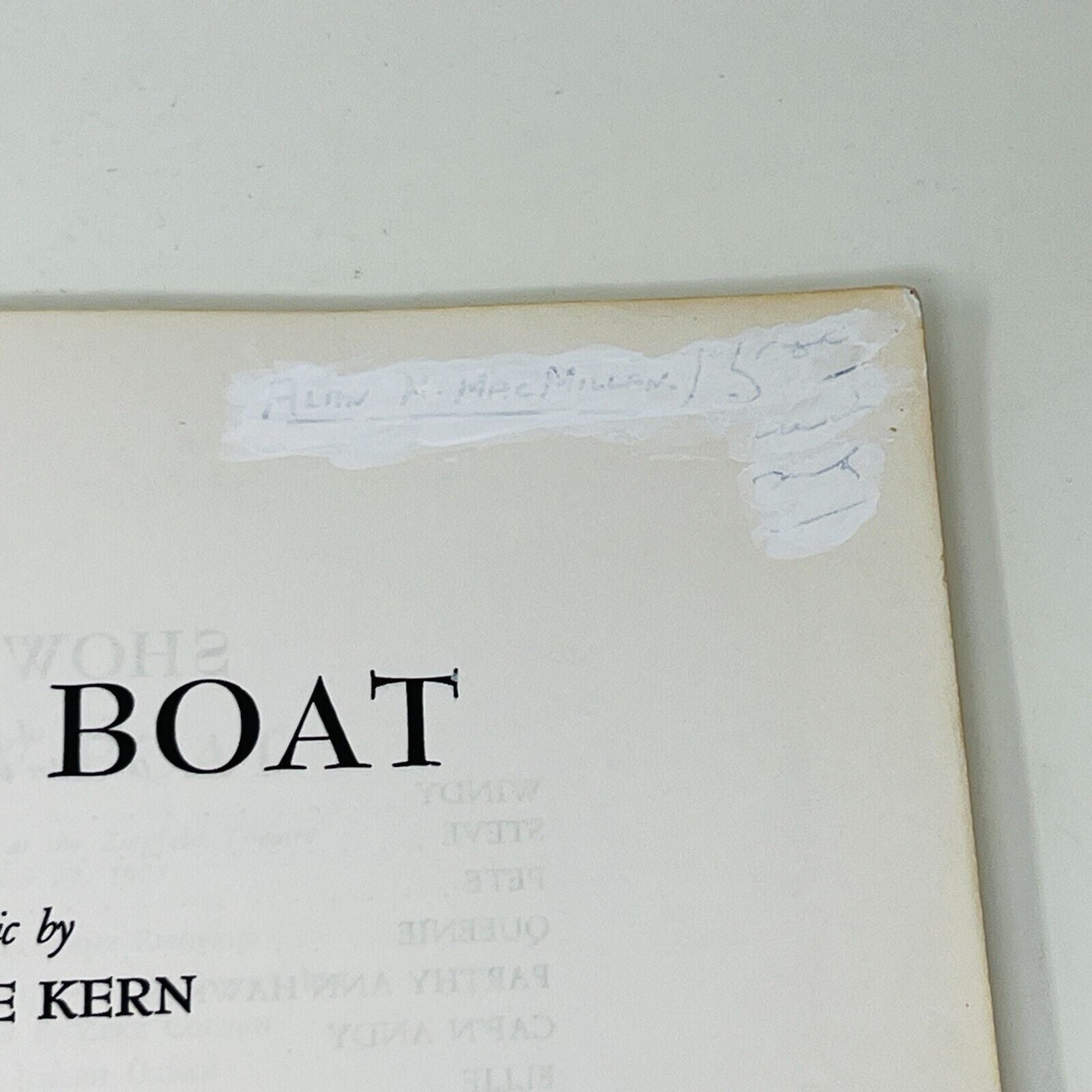 Show Boat Vocal Score Jerome Kern/Oscar Hammerstein 2nd T.B. Harms Paperback
