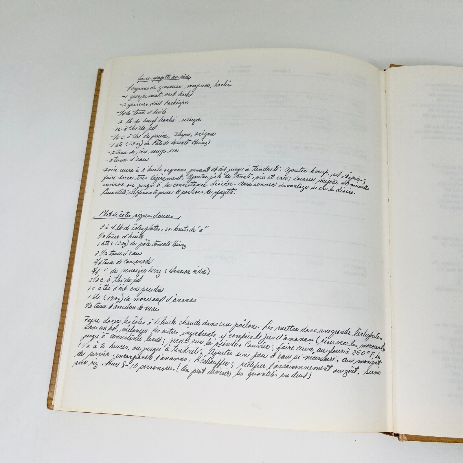 1973 La Cuisine de Monique Chevrier Mirabel Livre Recettes en Français Cookbook