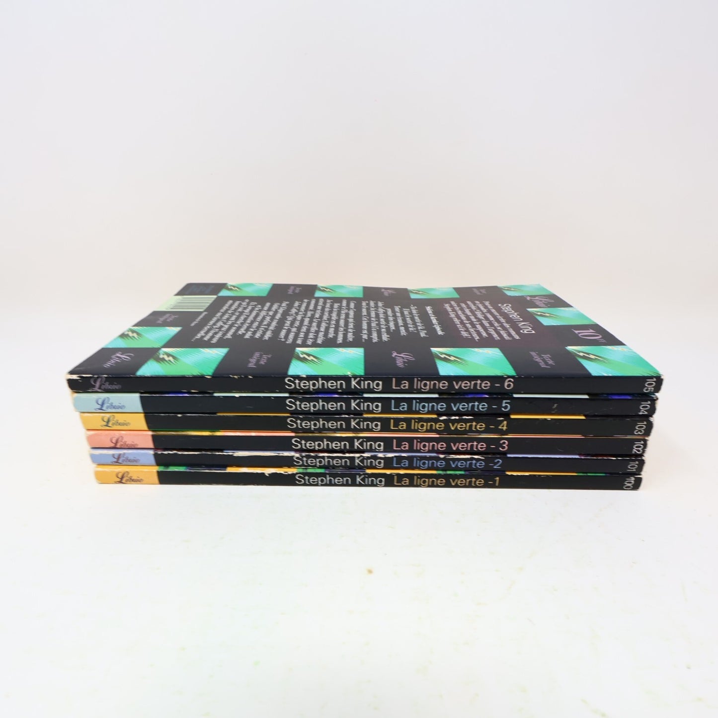 La Ligne Verte The Green Mile Lot 6 Livres Stephen King Horreur Thriller 1996 PB