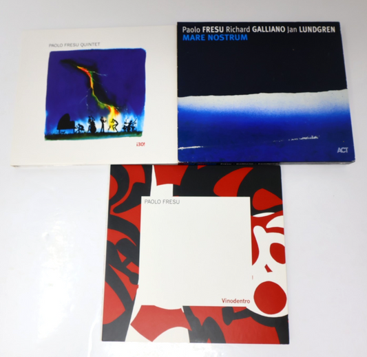 Paolo Fresu 3 CD Lot Vinodentro/İ30!/Mare Nostrum Tested Contemporary Jazz