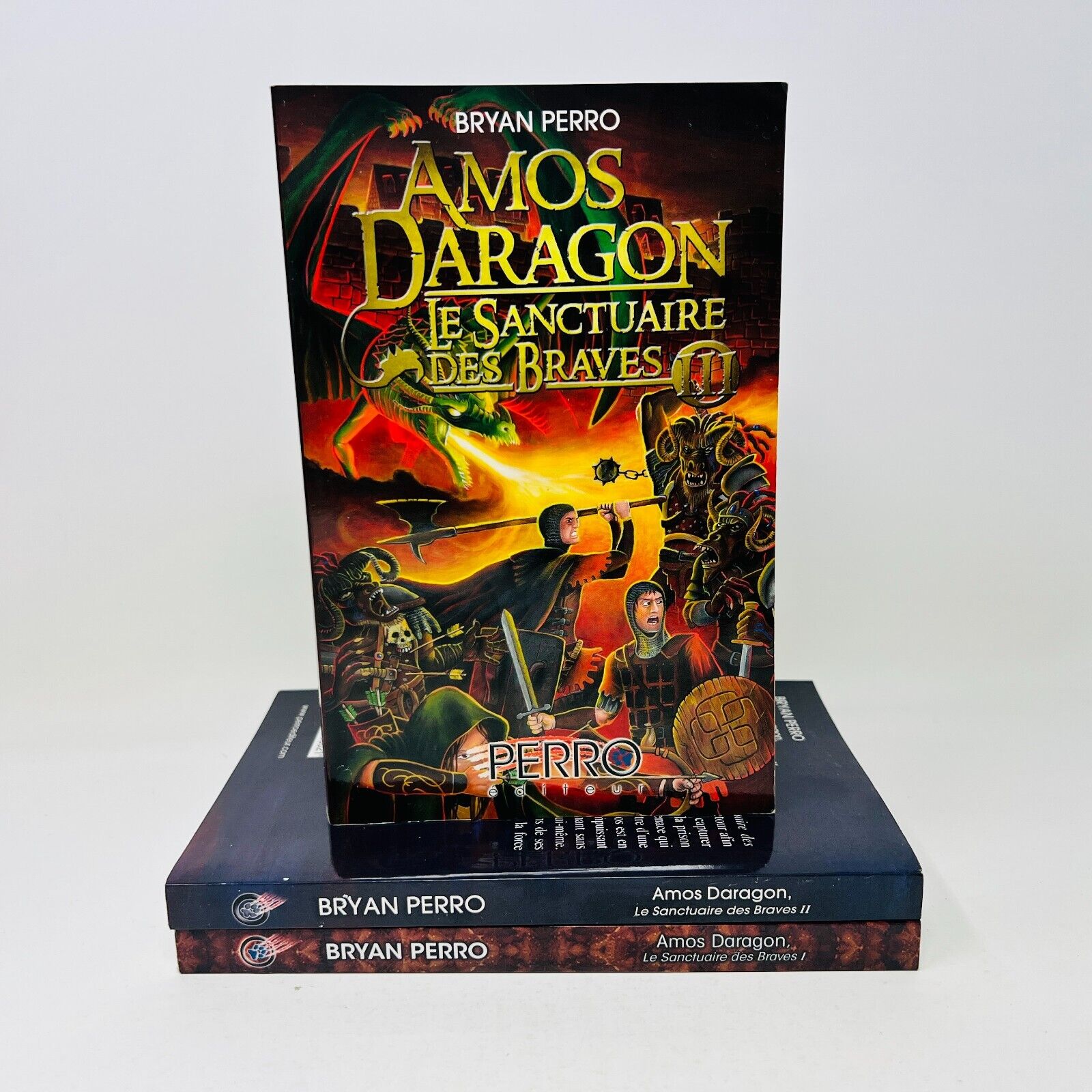 Amos Daragon Le Sanctuaire des Braves #1-3 Série Complète Bryan Perro Lot Livres