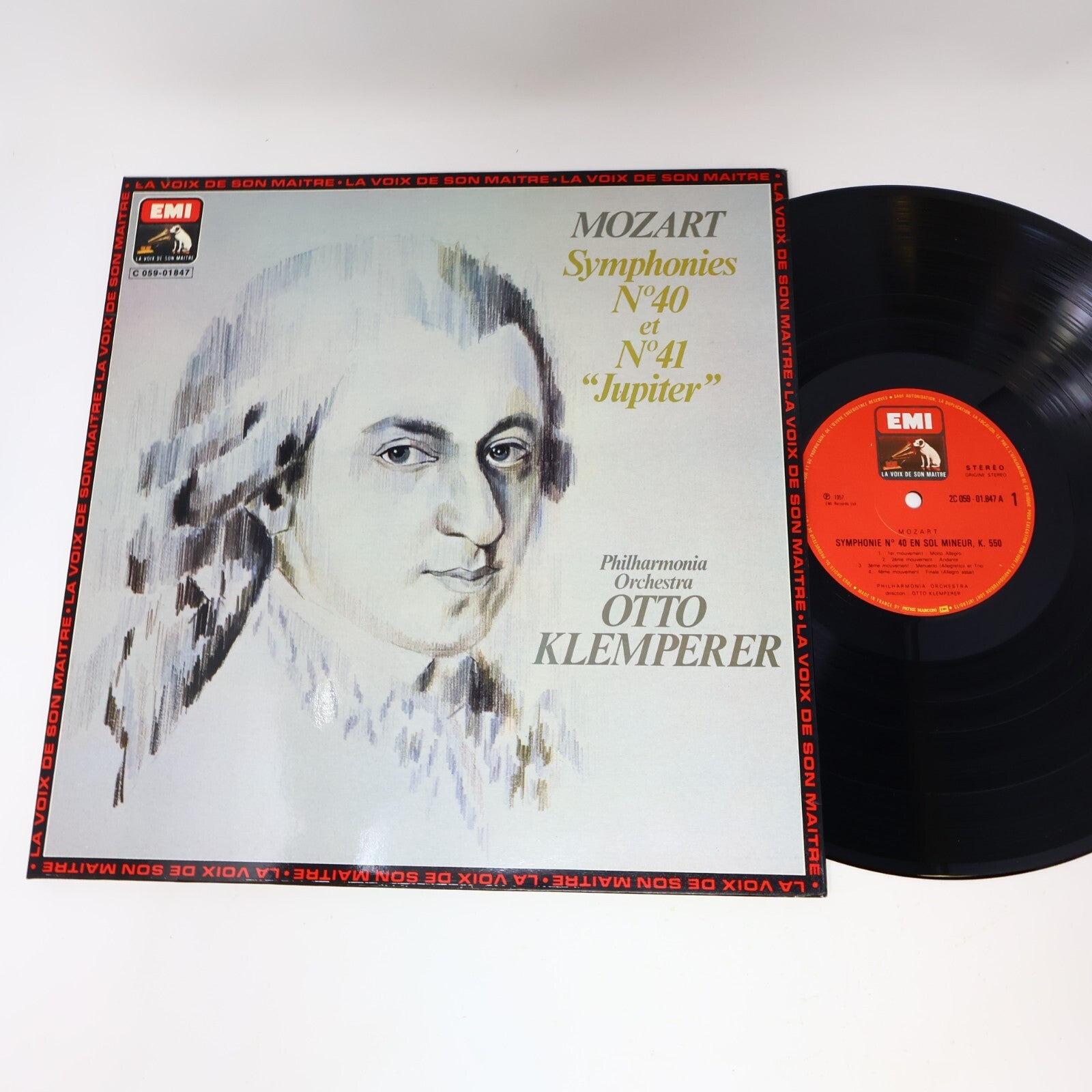 Otto Klemperer Philharmonia Orchestra Mozart Symphonies 40-41 Record C 059-01847