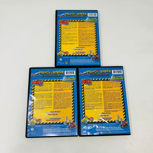 3 Mighty Super Machines DVD Lot Making a Road/All About Recycling/At the Sawmill