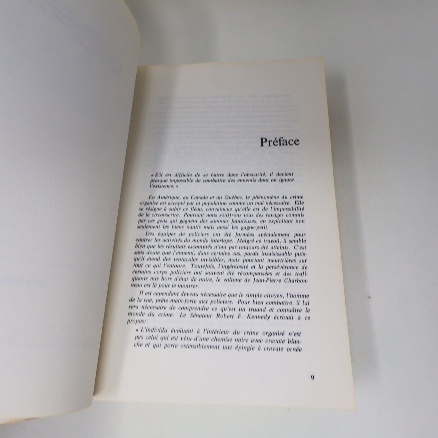 1975 La Filière Canadienne Jean-Pierre Charbonneau Sociologie Crime Mafia Livre
