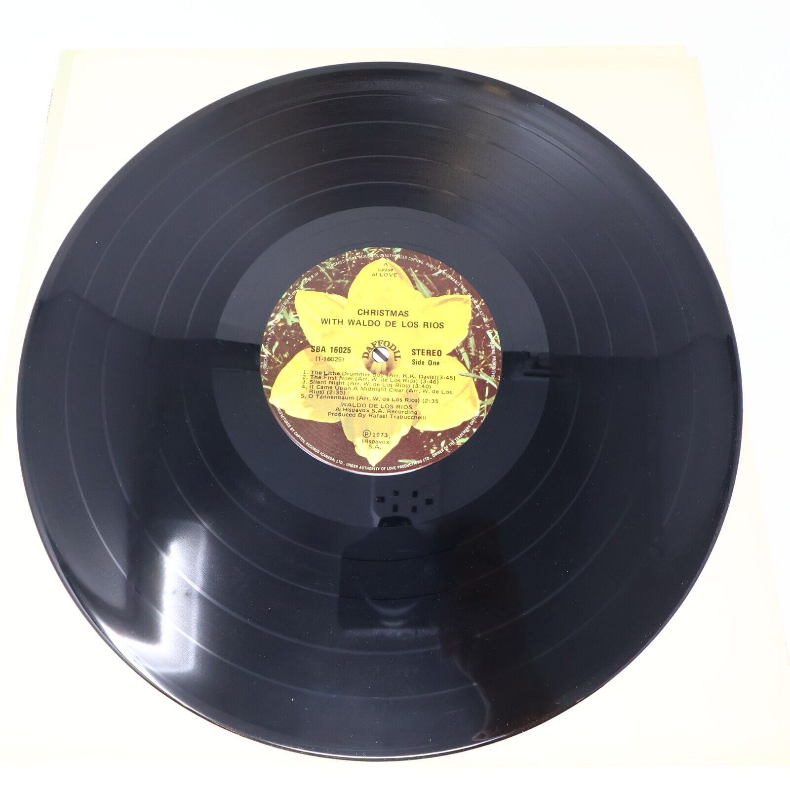 Christmas with Waldo De Los Rios LP Record 1973 SBA 16025 The Little Drummer Boy