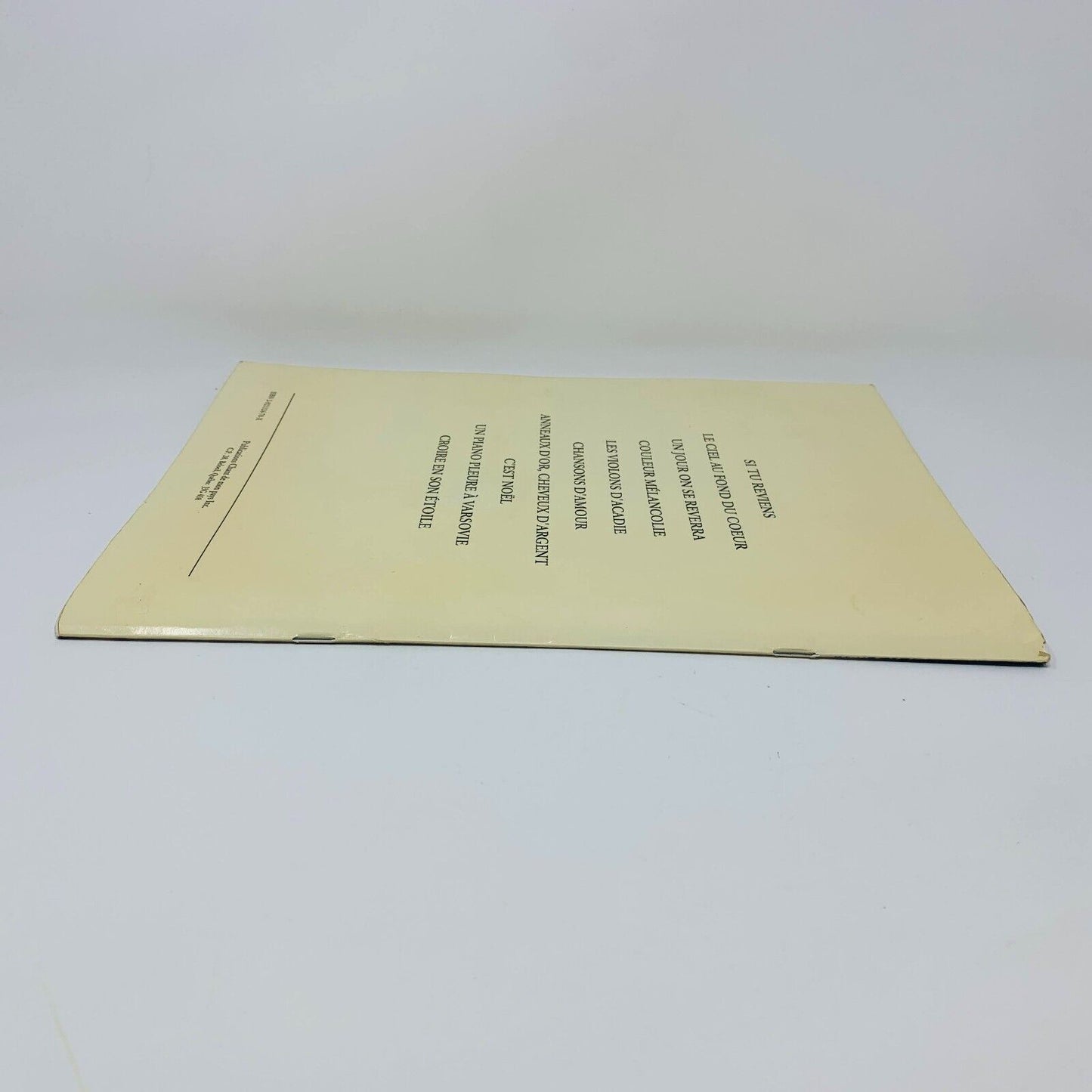 1994 Chansons de Tendresse et d'Amitié Alain Morisod Sweet People Partitions
