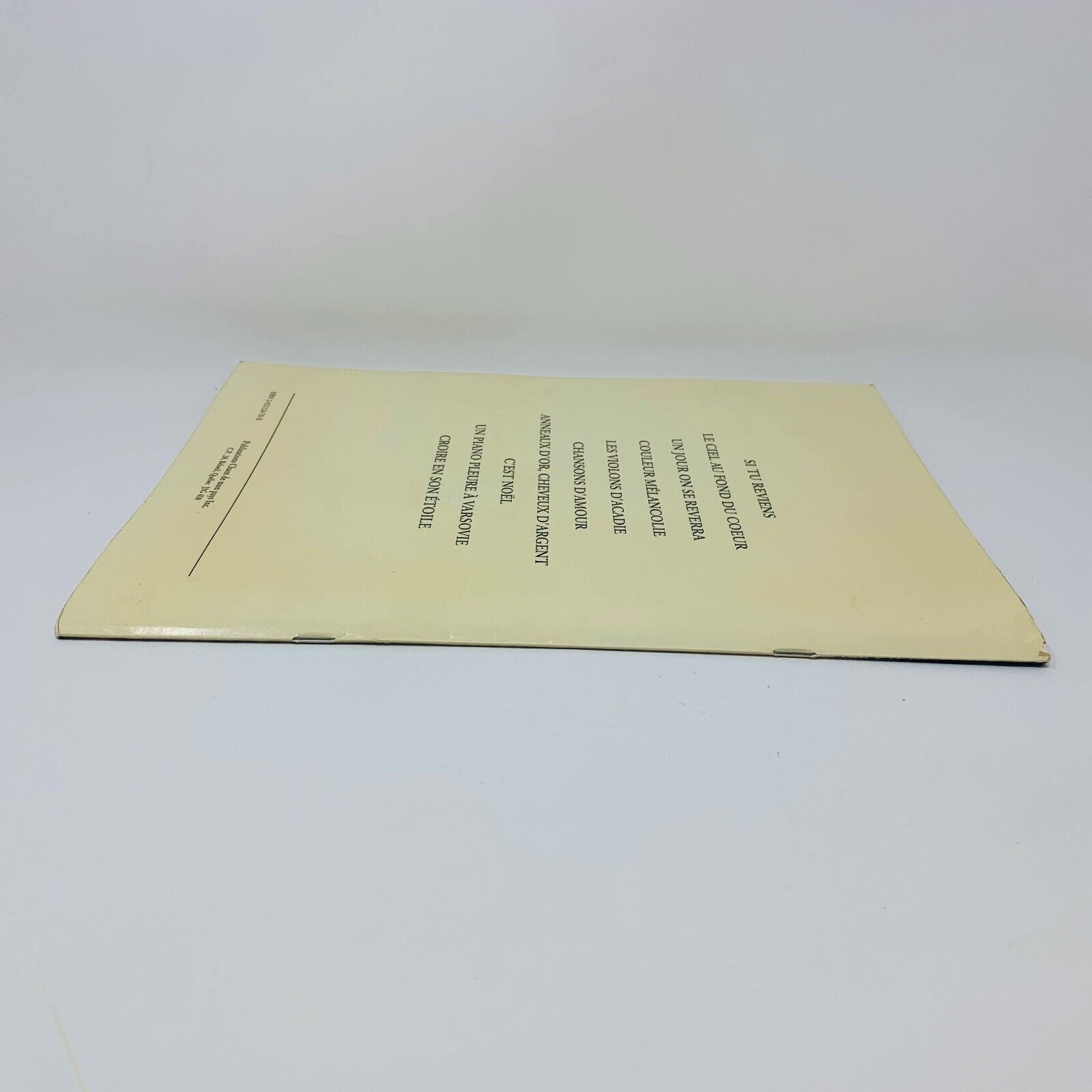 1994 Chansons de Tendresse et d'Amitié Alain Morisod Sweet People Partitions