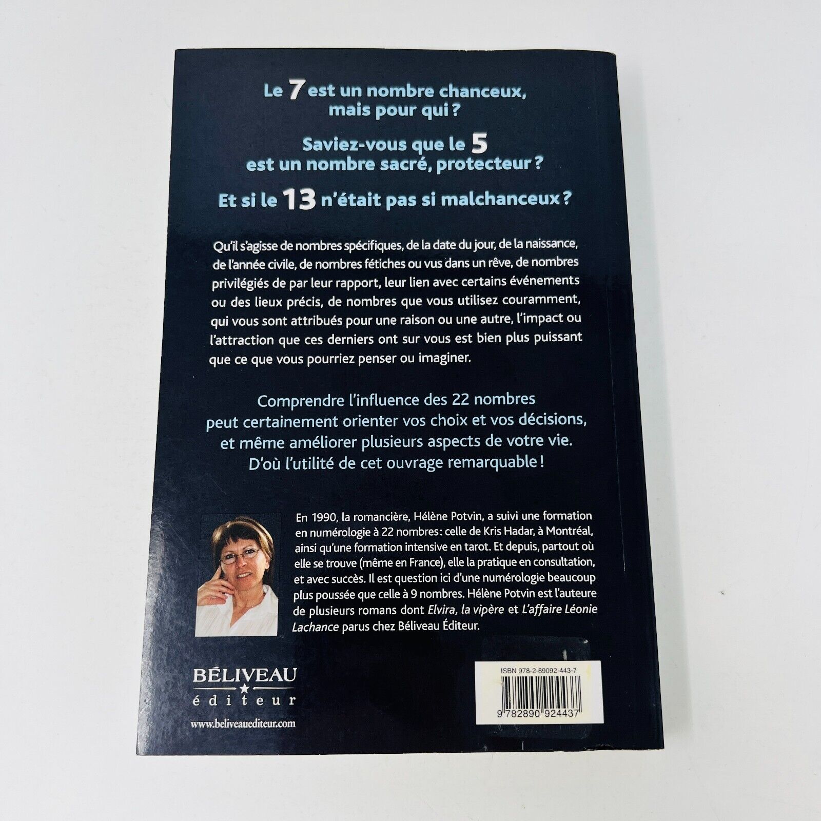 2010 22 Nombres et leurs Secrets de Hélène Potvin Béliveau Éditeur Paperback PB