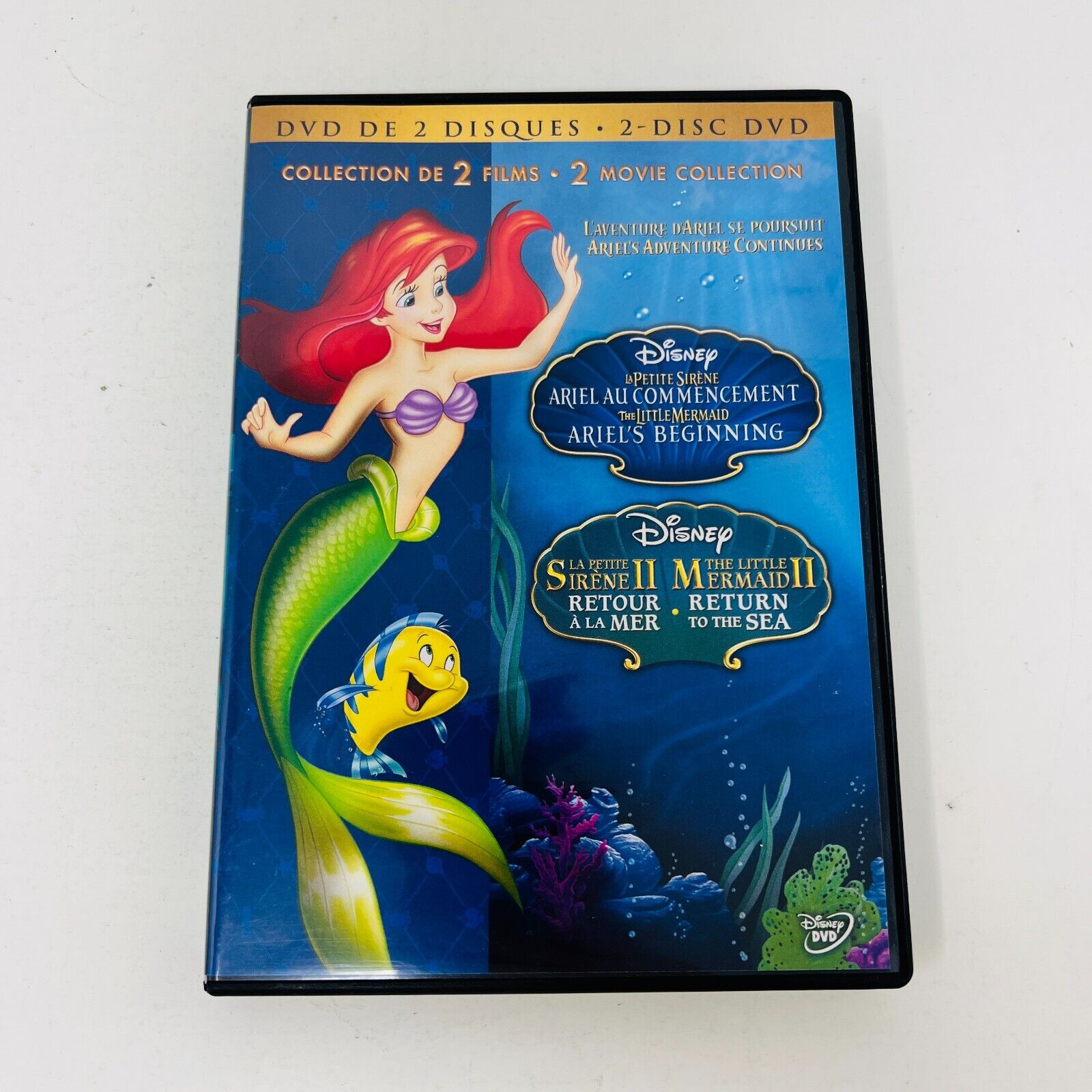 La Petite Sirène 1 & 2 Ariel Au Commencement/Retour à la Mer DVD Little Mermaid