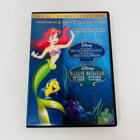 La Petite Sirène 1 & 2 Ariel Au Commencement/Retour à la Mer DVD Little Mermaid